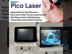 PicoSecond Laser Picolaser Q Switched Nd Yag Lazer Dövme Çıkarma Dövme Çıkarma Makinesi