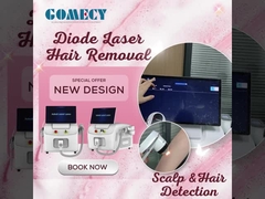 Gomecy Faery Pro Diyot Lazer Epilasyon Cihazı, Kafa Derisi Cilt ve Saç Algılama Fonksiyonu ile